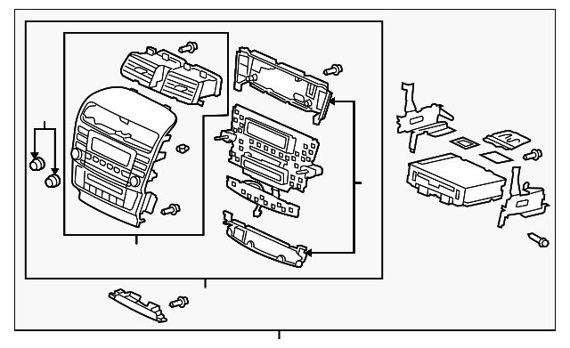39050-SEC-L01ZA Деталь MODULE ASSY., CENTER *NH542L* (HIGH META