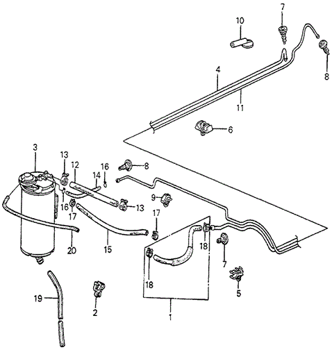 ELECTRICAL / EXHAUST / HEATER / FUEL/CANISTER for 1982 Honda ACCORD SEDAN #1