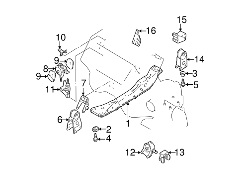 Maxima ENGINE & TRANS MOUNTING 2