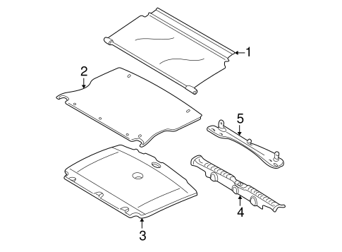 Tribute INTERIOR TRIM - REAR BODY