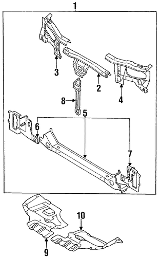 Altima RADIATOR SUPPORT