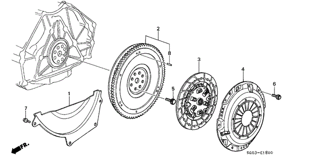 LEGEND COUPE MT CLUTCH