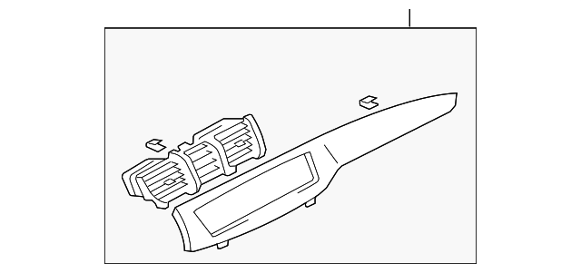 MR623841 Деталь CENTER DUCT