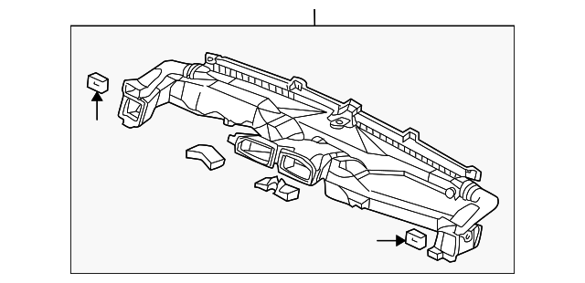 77400-S5A-A12 Деталь DUCT ASSY., INSTRUMENT