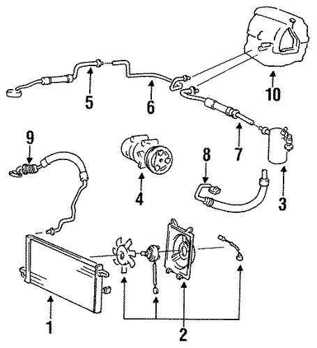 Precis CONDENSER, COMPRESSOR & LINES