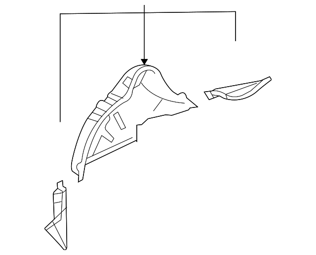 61603-AE900 Деталь INNER WHEELHOUSE, RIGHT