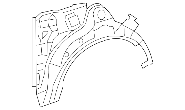 61632-AE900 Деталь OUTER WHEELHOUSE, LEFT