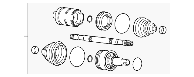 23171225 AXLE ASSY, LEFT