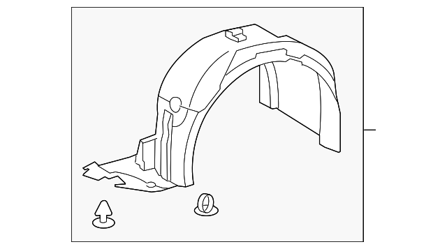 53806-50061 Деталь FENDER LINER, LEFT
