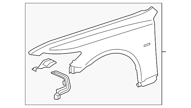 53802-50170 FENDER, LEFT