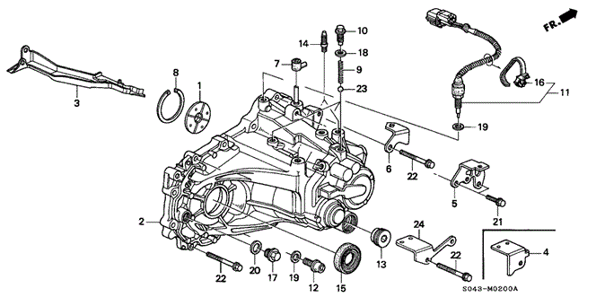TRANSMISSION - MANUAL/MT TRANSMISSION HOUSING for 1996 Honda CIVIC SEDAN #1