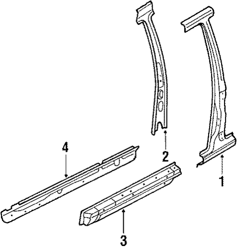 323 CENTER PILLAR & ROCKER