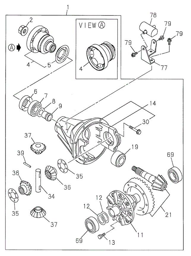 CHASSIS/FRONT FINAL DRIVE for 1998 Acura SLX #1