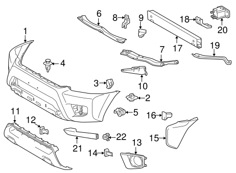 Tacoma BUMPER & COMPONENTS - FRONT