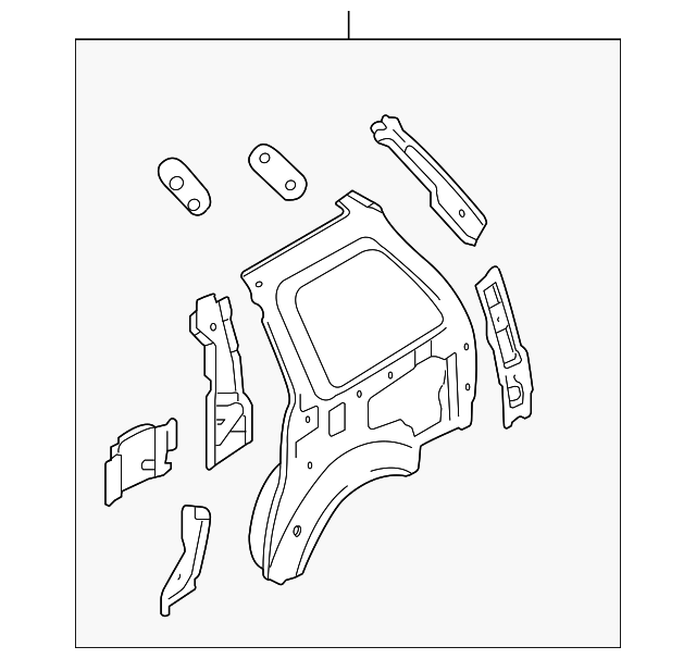 LD47-70-100 Деталь INNER PANEL ASSY, RIGHT