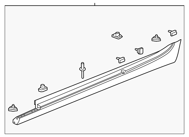 23205910 Деталь ROCKER MOLDING, RIGHT