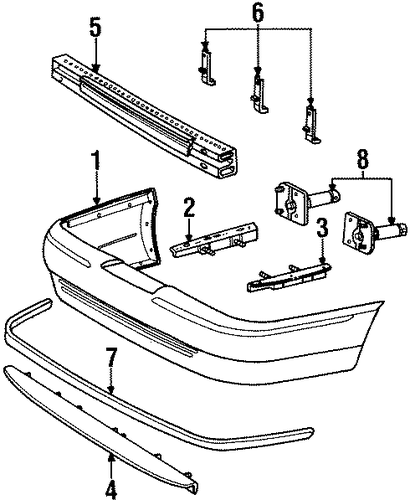 Crown Victoria BUMPER & COMPONENTS - REAR