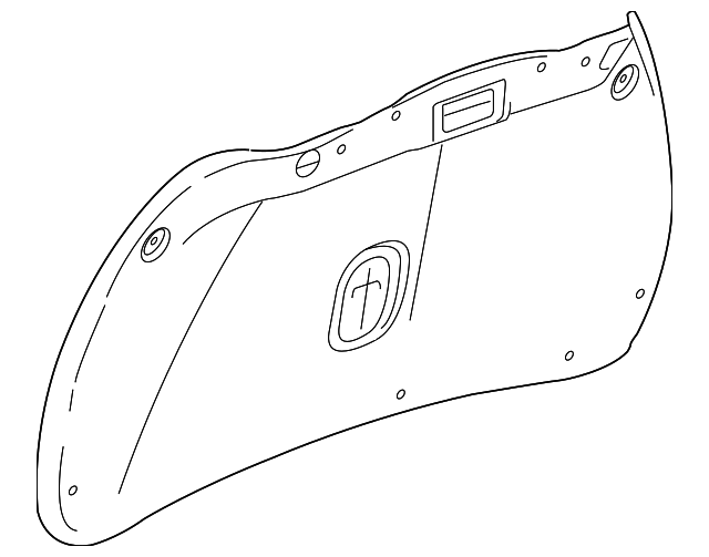 22799840 Деталь TRUNK LID TRIM