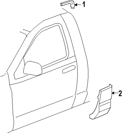 Ram 1500 EXTERIOR TRIM - CAB 2