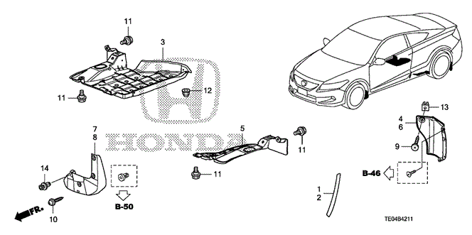 INTERIOR / BUMPER/PROTECTOR for 2009 Honda ACCORD COUPE #1