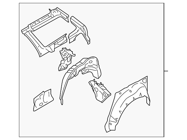51510AG02B9P Деталь INNER PANEL ASSY, RIGHT