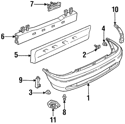 Aspire BUMPER & COMPONENTS - REAR