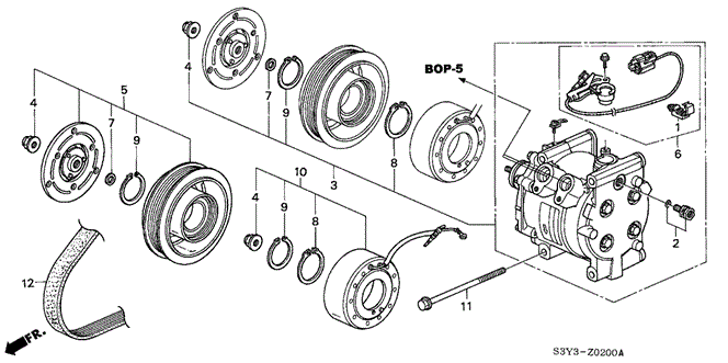 INSIGHT A / C COMPRESSOR