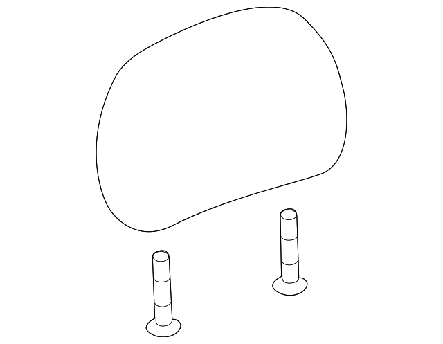 12477441 Деталь HEADREST COVER