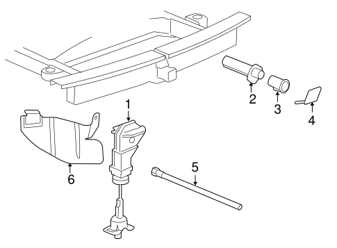 Escalade SPARE TIRE CARRIER