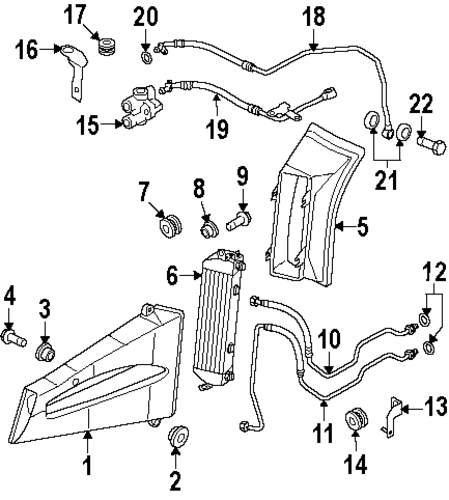 R8 TRANS OIL COOLER