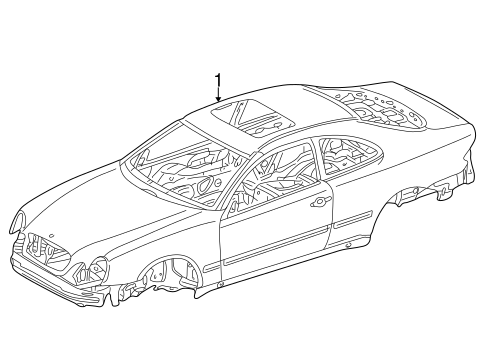 CLK320 BODY SHELL