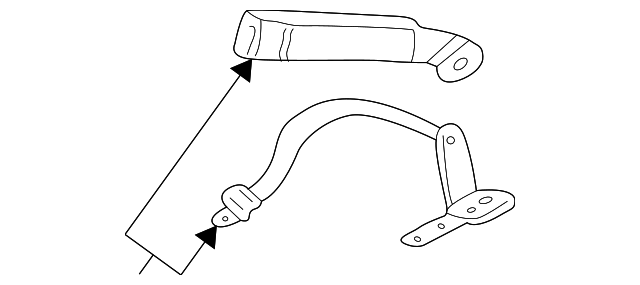 88954375 CENTER SEAT BELT