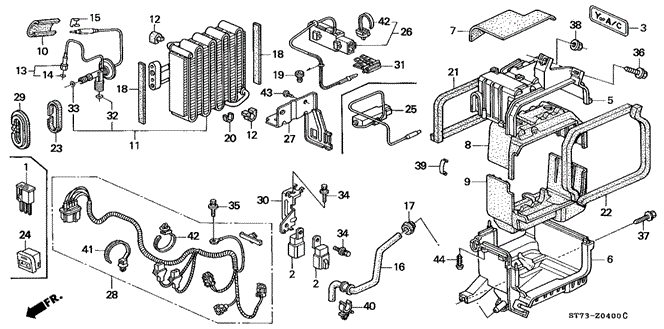 INTEGRA HATCHBACK A / C UNIT (3)