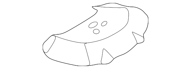 11284-4W000 Деталь FRONT MOUNT HEAT SHIELD, RIGHT