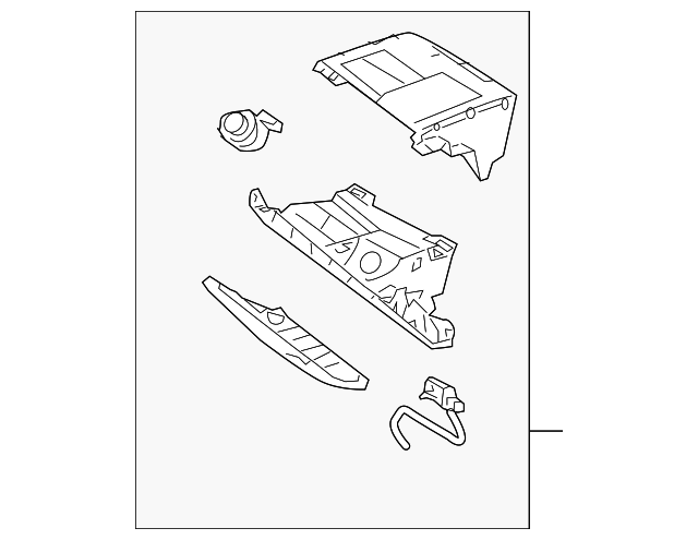 84550-1F001WK Деталь ASHTRAY
