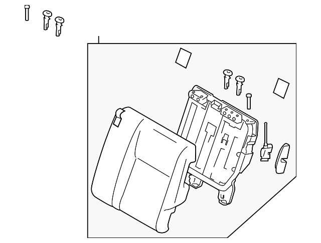 88650-3PT0C SEAT BACK ASSY, LEFT
