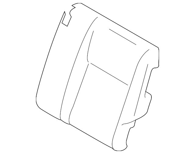88661-1KC5D SEAT BACK PAD, LEFT