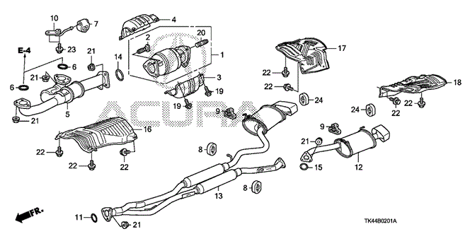 TL EXHAUST PIPE (4WD)