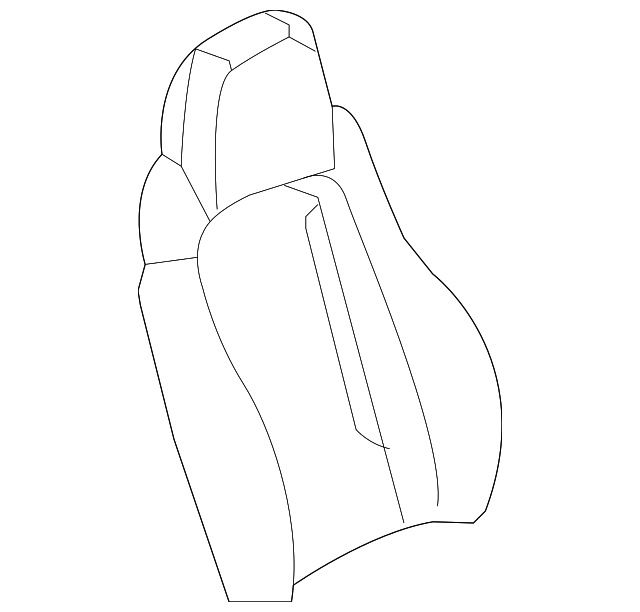 19250657 Деталь SEAT BACK COVER