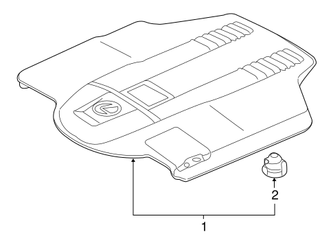 LS600h ENGINE APPEARANCE COVER