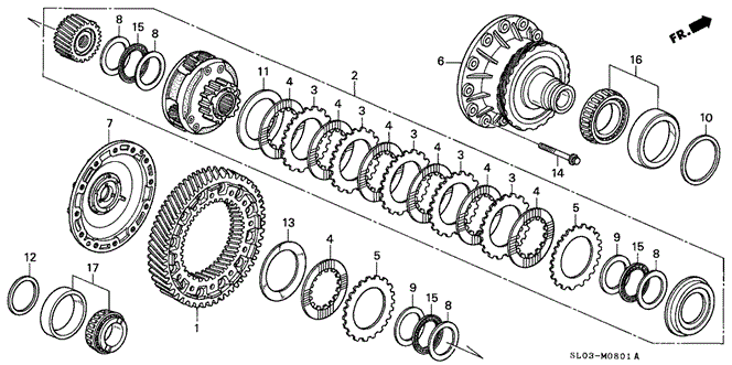 NSX 5MT DIFFERENTIAL GEAR (5MT) (2)