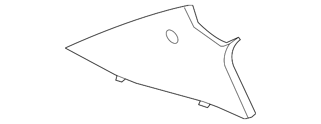 25897143 Деталь UPPER QTR TRIM, RIGHT