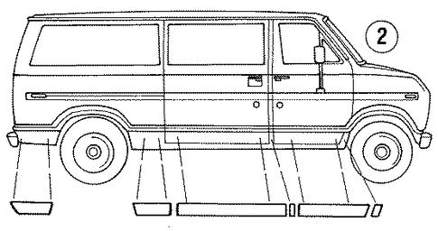 E-250 Econoline STRIPE TAPE 2