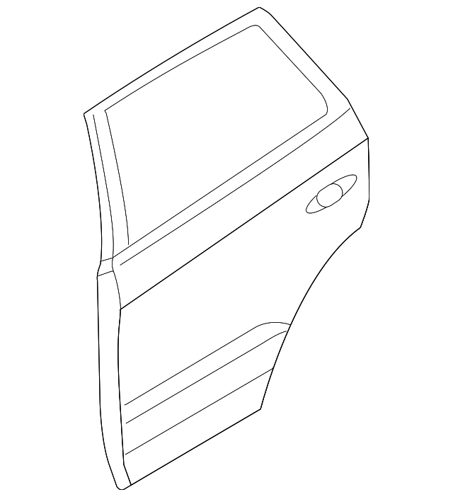77003-2B030 Деталь DOOR SHELL, LEFT
