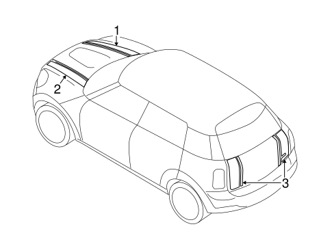 Cooper Countryman STRIPE TAPE 2