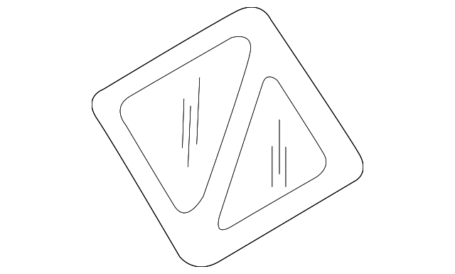7835068D0140U Деталь QUARTER GLASS, LEFT