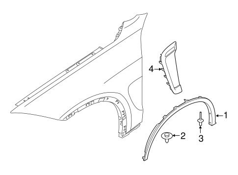 X6 EXTERIOR TRIM - FENDER
