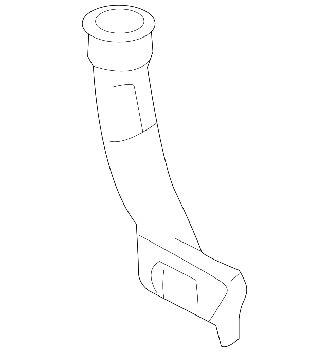 FL3Z-19E630-B Деталь DEFROSTER DUCT EXTENSION, LEFT