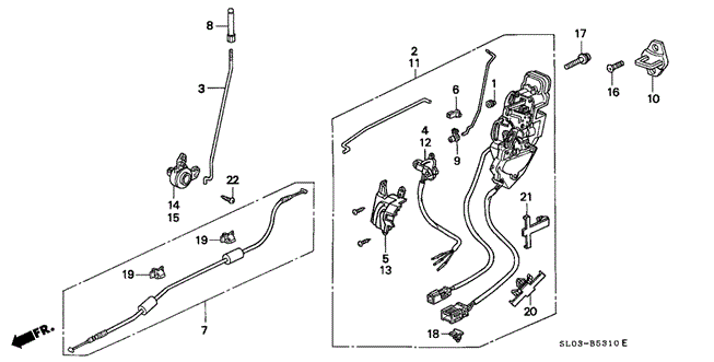 NSX FRONT DOOR LOCKS