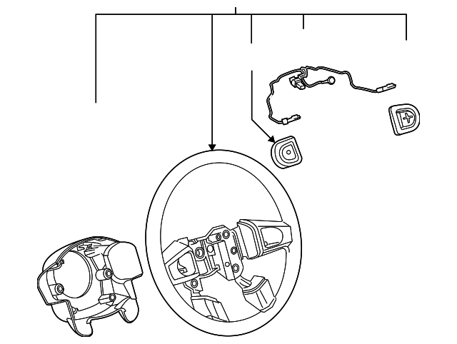 15864743 STEERING WHEEL